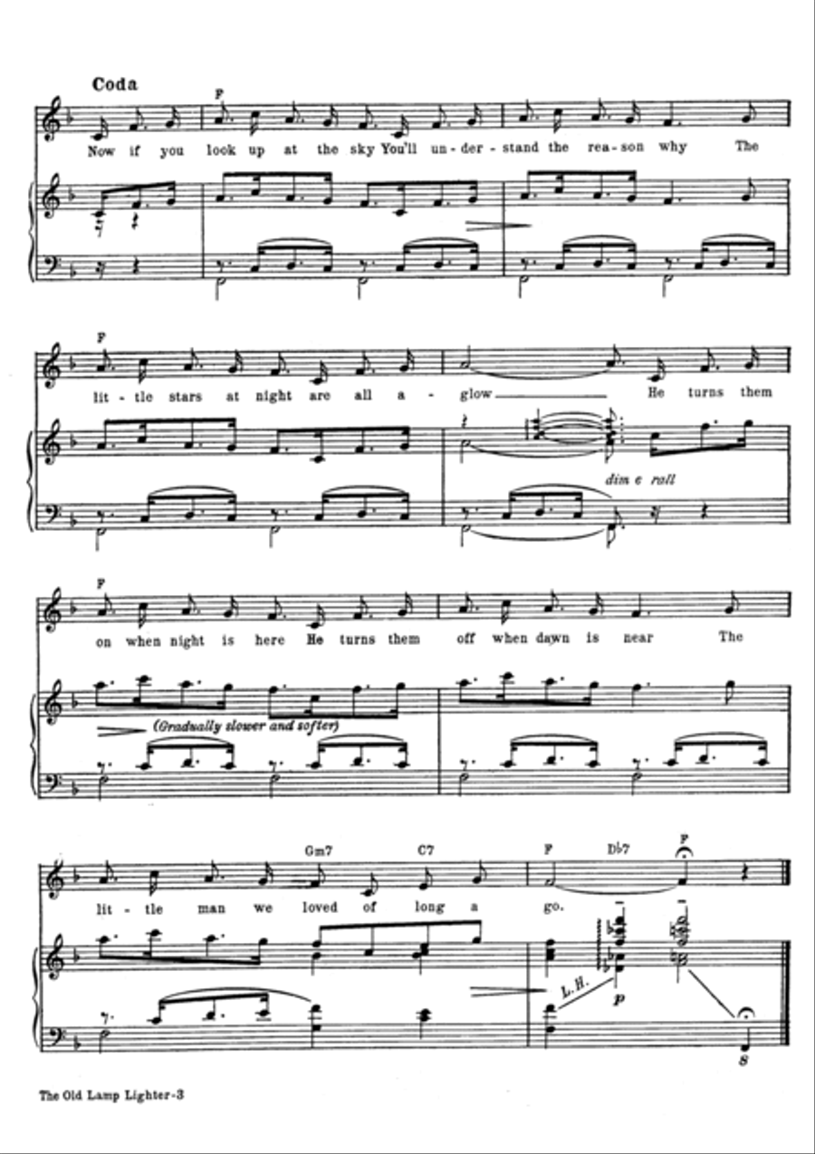 The Old Lamplighter Voice scores gallery preview page 4