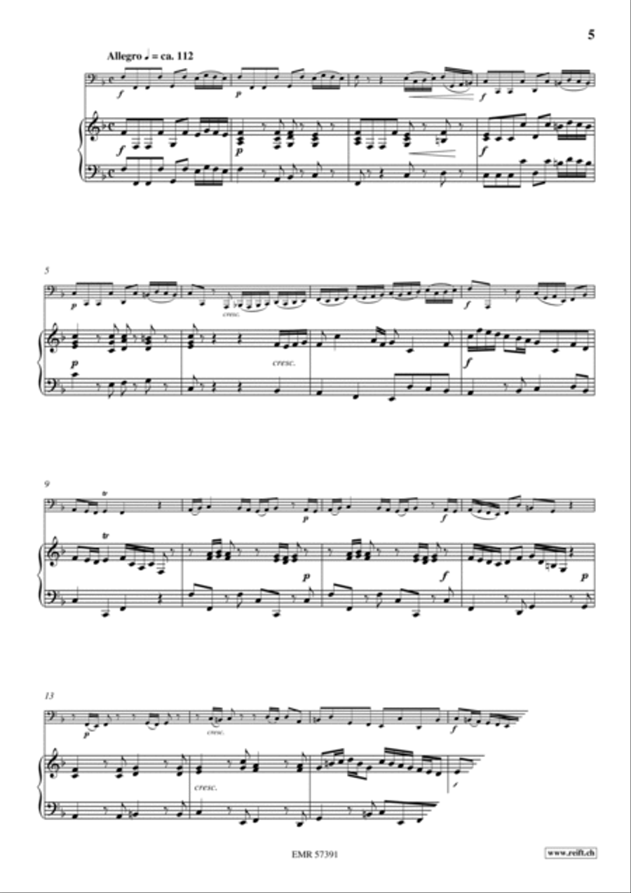 Sonata No. 3 Trombone scores gallery preview page 6