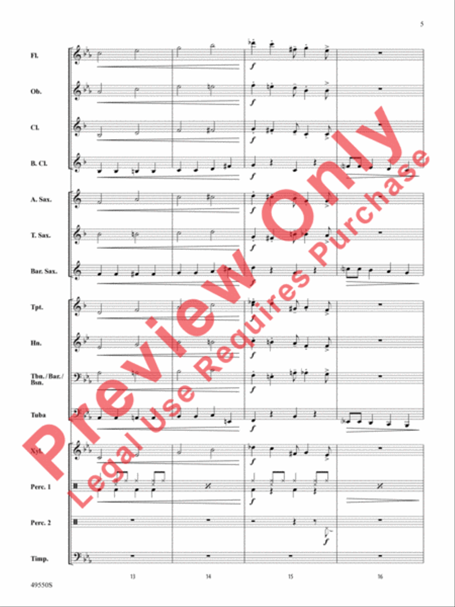 Cantina Band Concert Band scores gallery preview page 6
