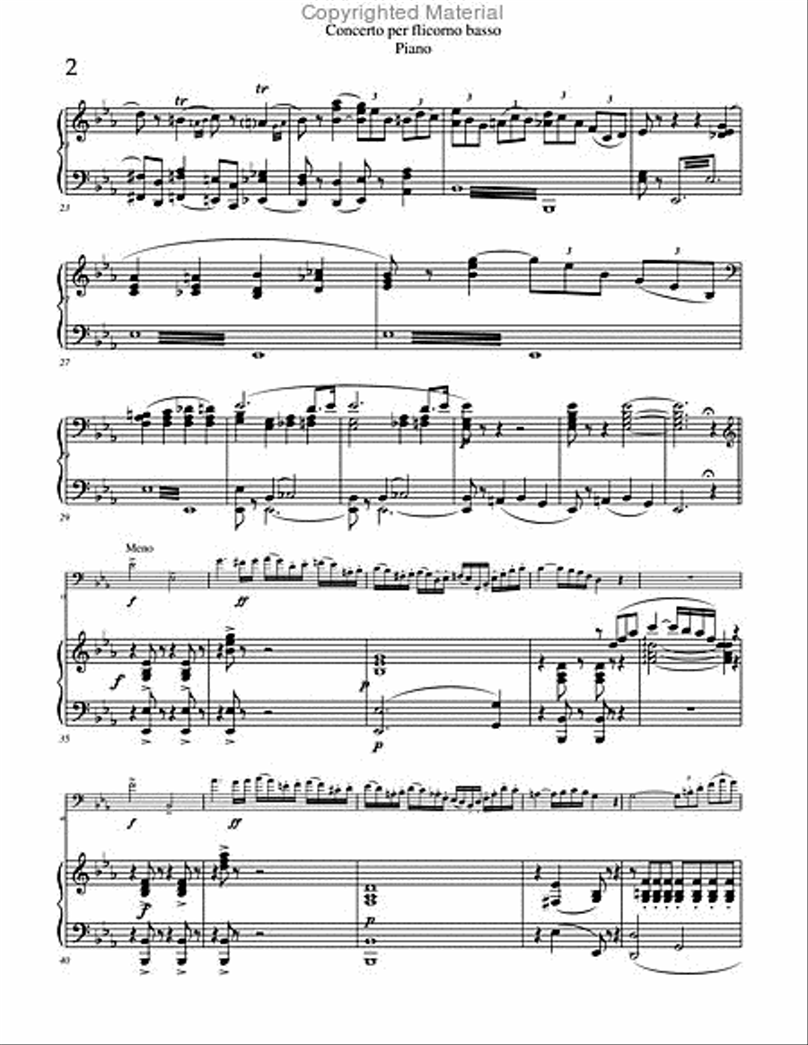 Concerto per Flicorno Basso Euphonium scores gallery preview page 3