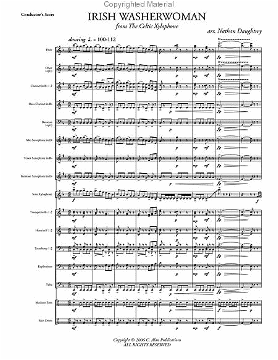 Irish Washerwoman Concert Band scores gallery preview page 2