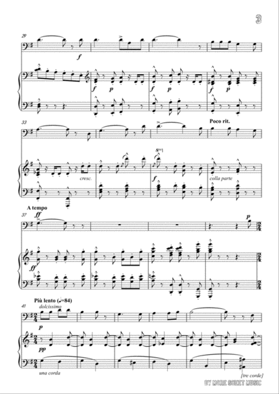 Lalo-Ballade à la lune, for Cello and Piano Piano scores gallery preview page 5