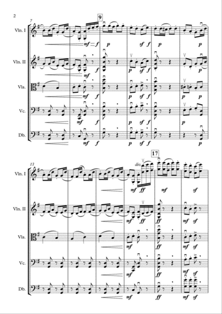 Trepak (From the Nutcracker Suite) [String Orchestra] String Orchestra scores gallery preview page 2