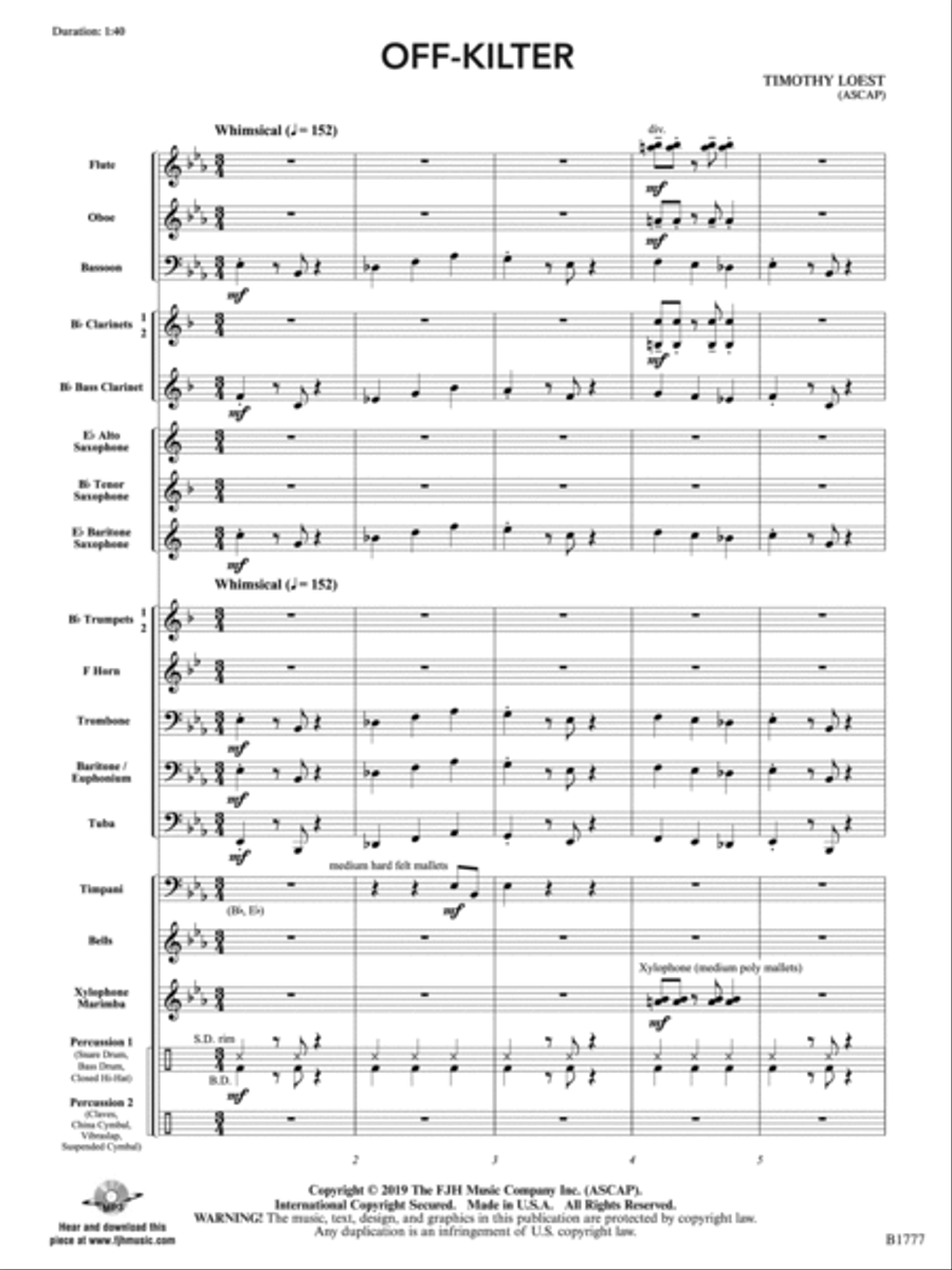 Off-Kilter: Score Concert Band scores gallery preview page 3