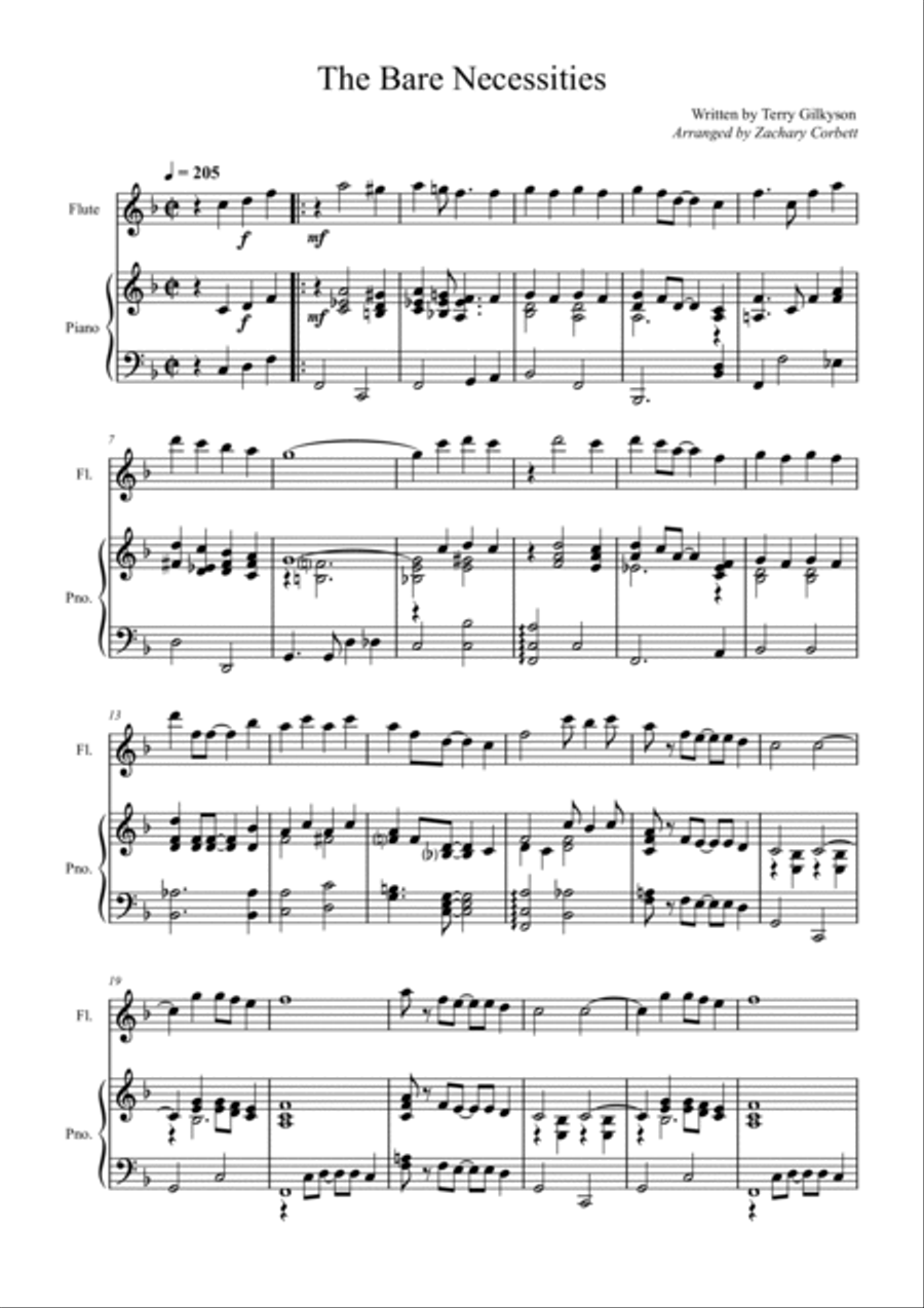 The Bare Necessities The Bare Necessities B-Flat Trumpet scores gallery preview page 2