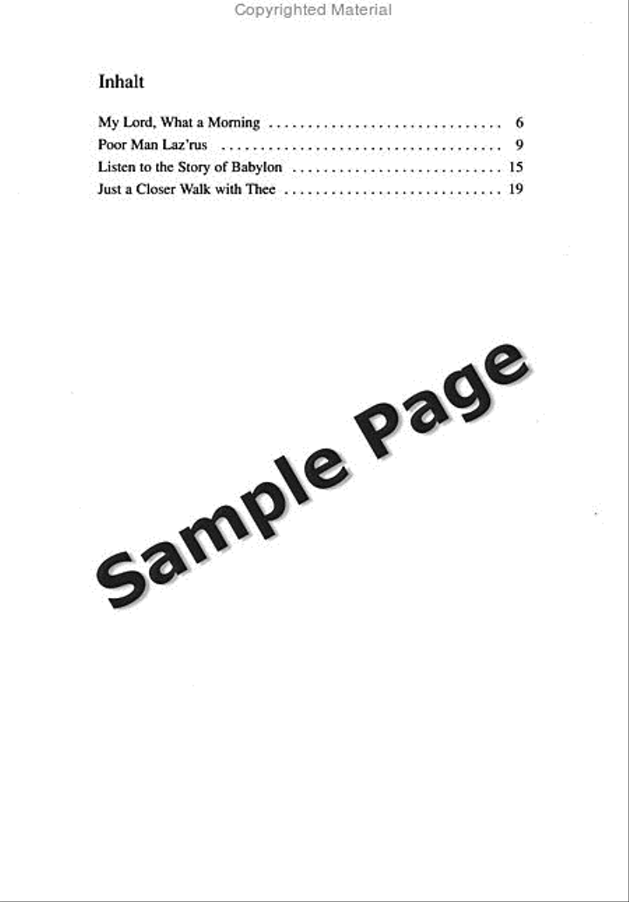 Spirituals And Gospels,4 Ch.sc 4-Part scores gallery preview page 3