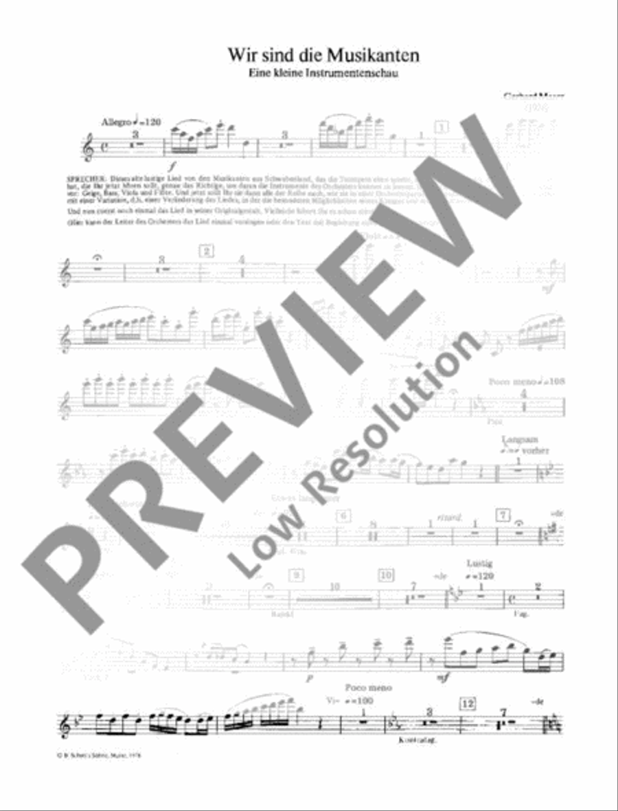 Wir sind die Musikanten Children's Choir scores gallery preview page 7