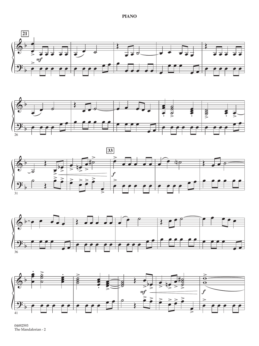 The Mandalorian (arr. Robert Longfield) - Piano String Orchestra scores gallery preview page 2