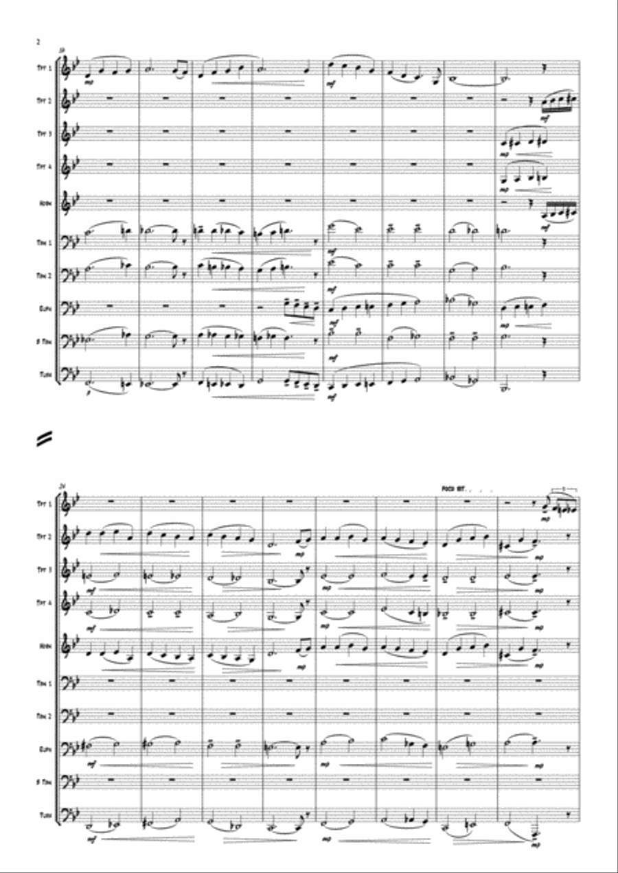 Come Sunday Brass Ensemble scores gallery preview page 4
