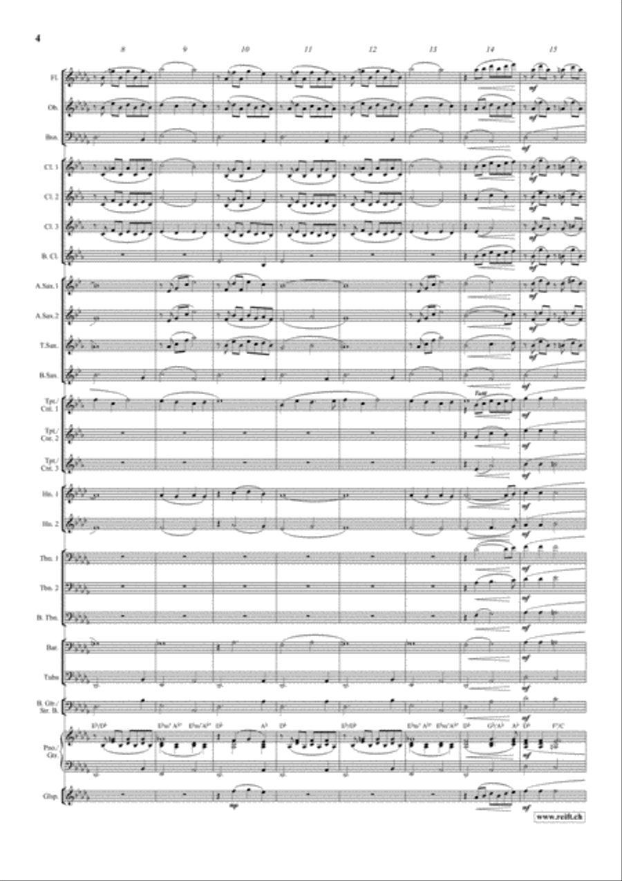 Aura Lee Concert Band scores gallery preview page 5