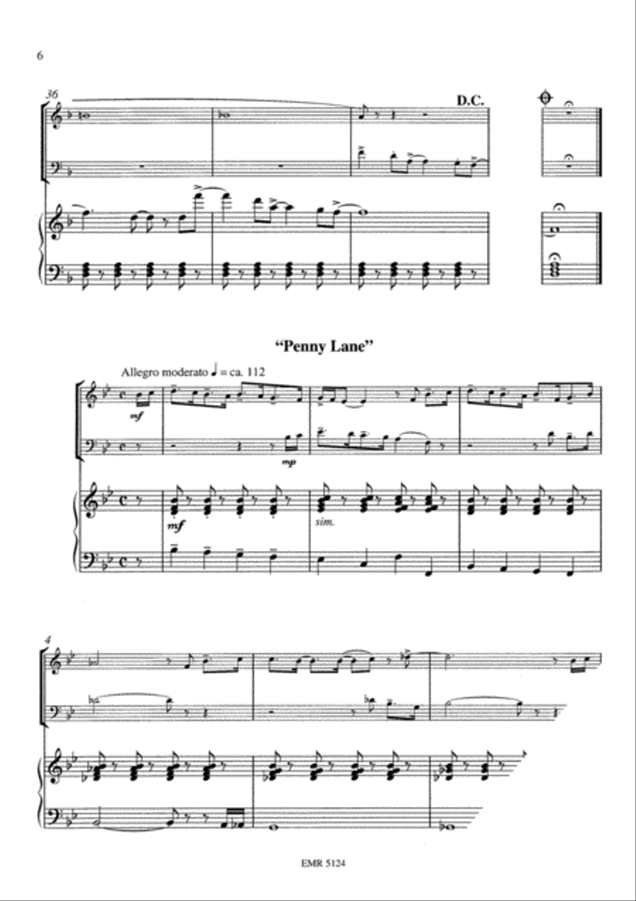 The Beatles Volume 3 Brass Ensemble scores gallery preview page 9