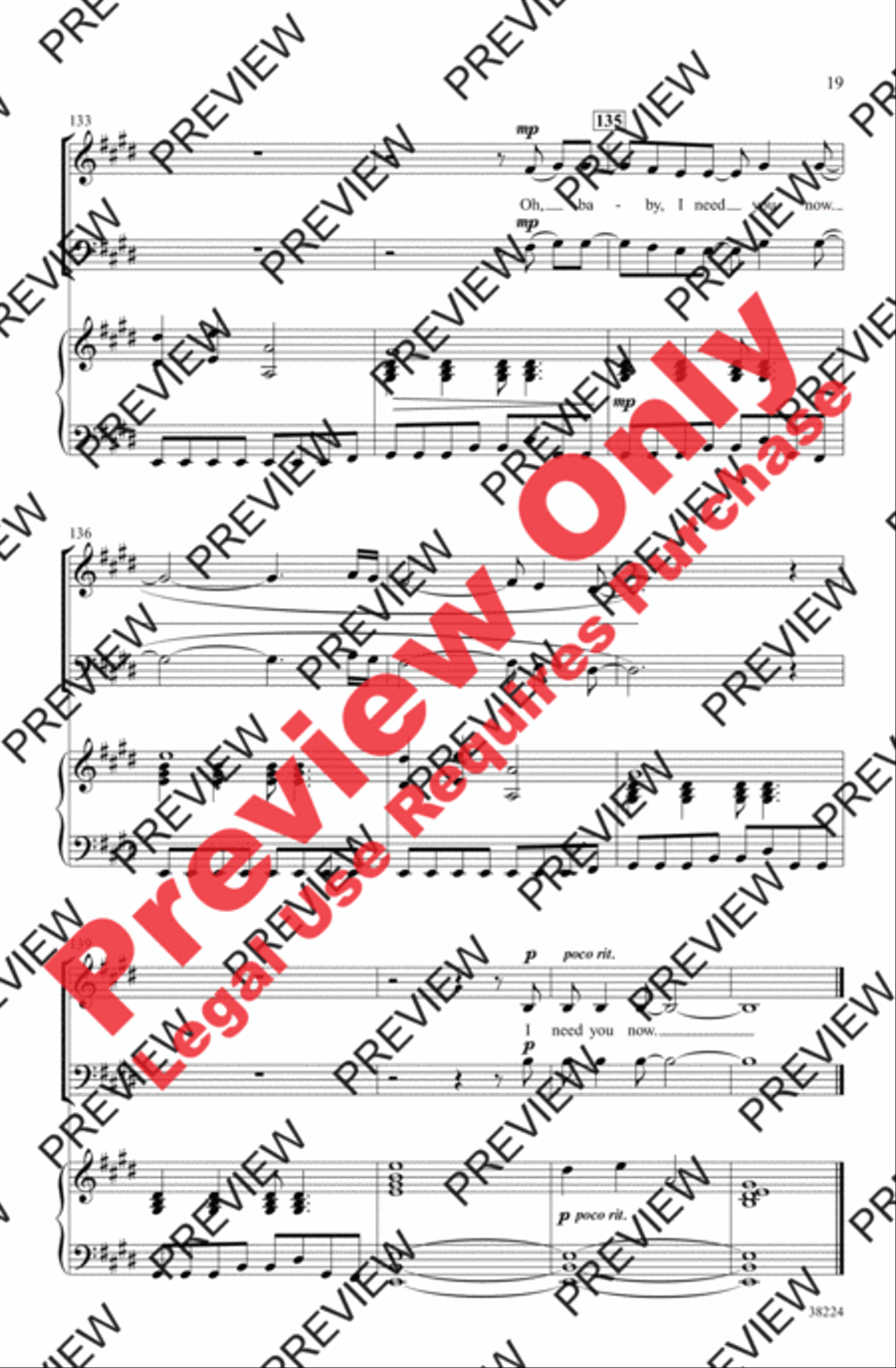I Run to You: The Hits of Lady Antebellum 3-Part scores gallery preview page 19