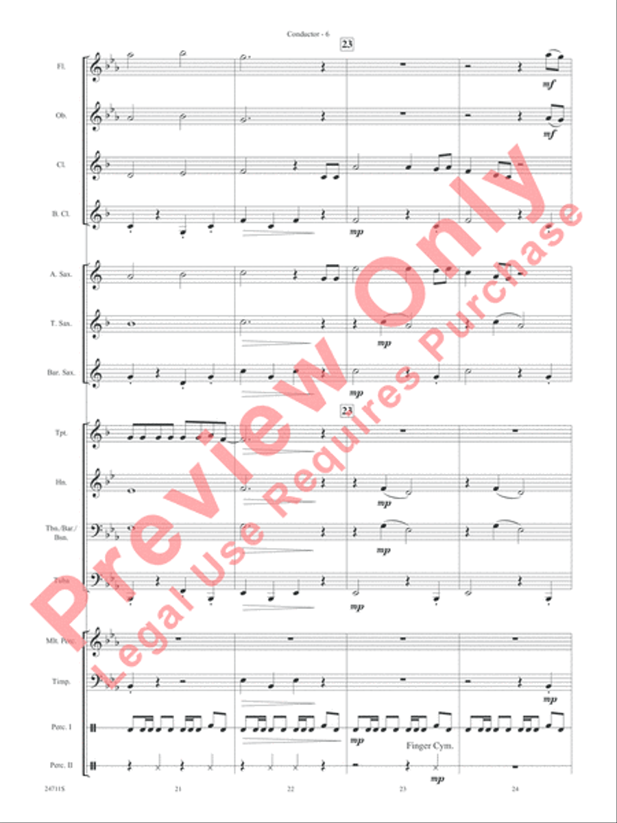 Siyahamba (We Are Marching) Concert Band scores gallery preview page 9
