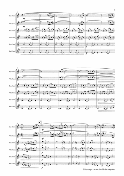 Libertango - Astor Piazolla - Tango Nuevo - Saxophone Trio
