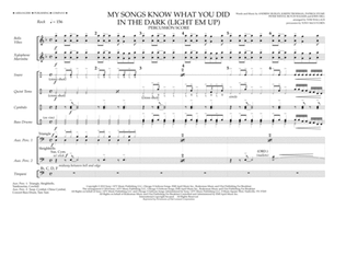Book cover for My Songs Know What You Did in the Dark (Light 'Em Up) - Percussion Score