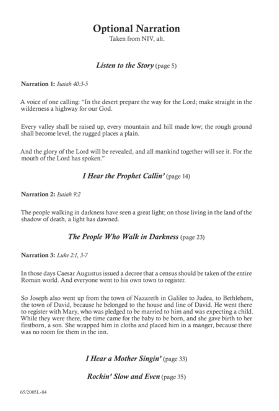 I Hear the Prophet Callin' 4-Part scores gallery preview page 85