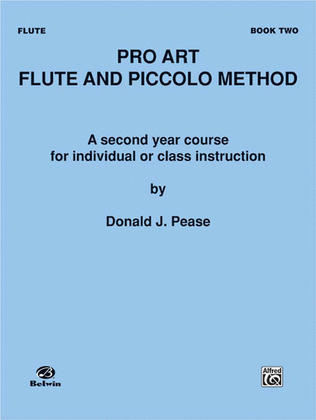 Book cover for Pro Art Flute and Piccolo Method, Book 2