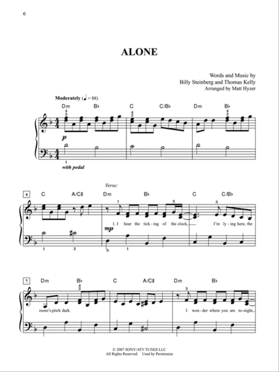 Celine Dion -- Taking Chances (Selections) Easy Piano scores gallery preview page 2