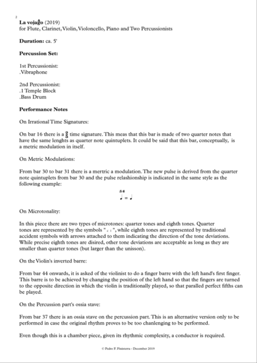 La Vojaĝo - Full Score & Parts Large Ensemble scores gallery preview page 2