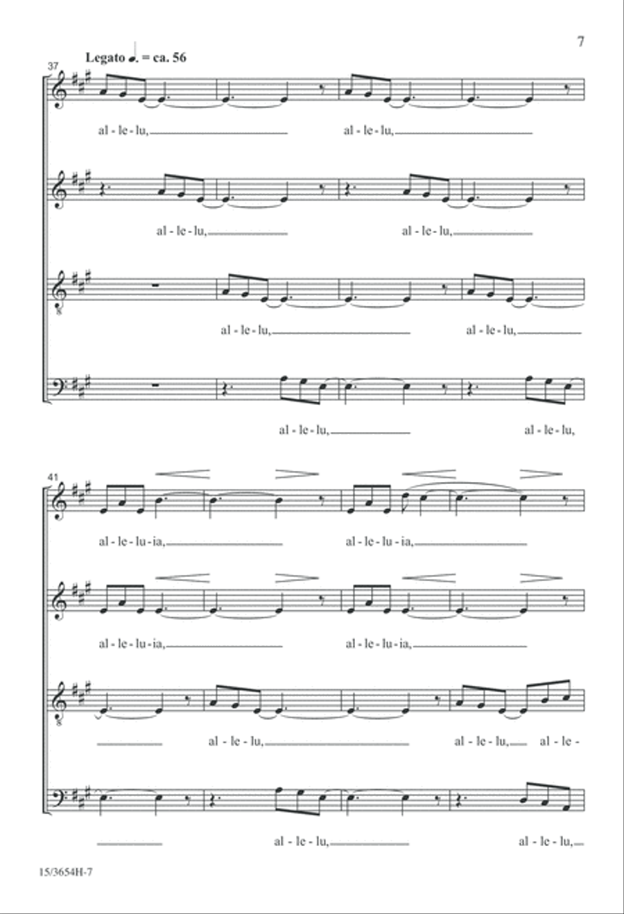 Alleluia Alleluia 4-Part scores gallery preview page 7