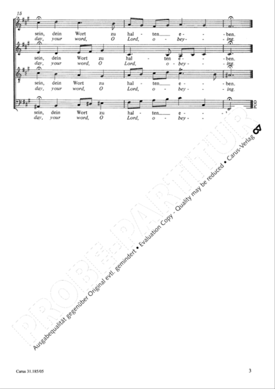 Most merciful Lord that eternally loves us (Barmherziges Herze der ewigen Liebe) 4-Part scores gallery preview page 4