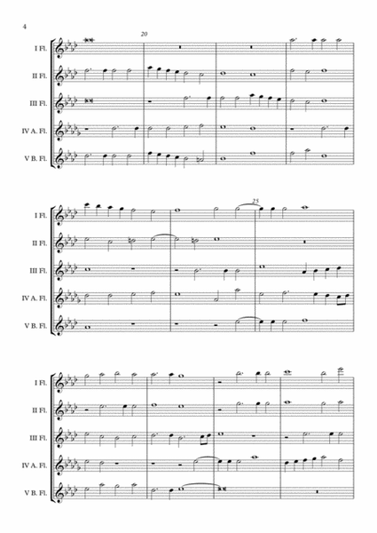 Exsultate Deo (Giovanni Pierluigi da Palestrina) Flute Choir arr. Adrian Wagner image number null