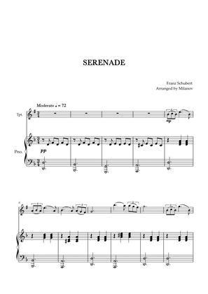 Serenade | Schubert | Trumpet in Bb | Piano