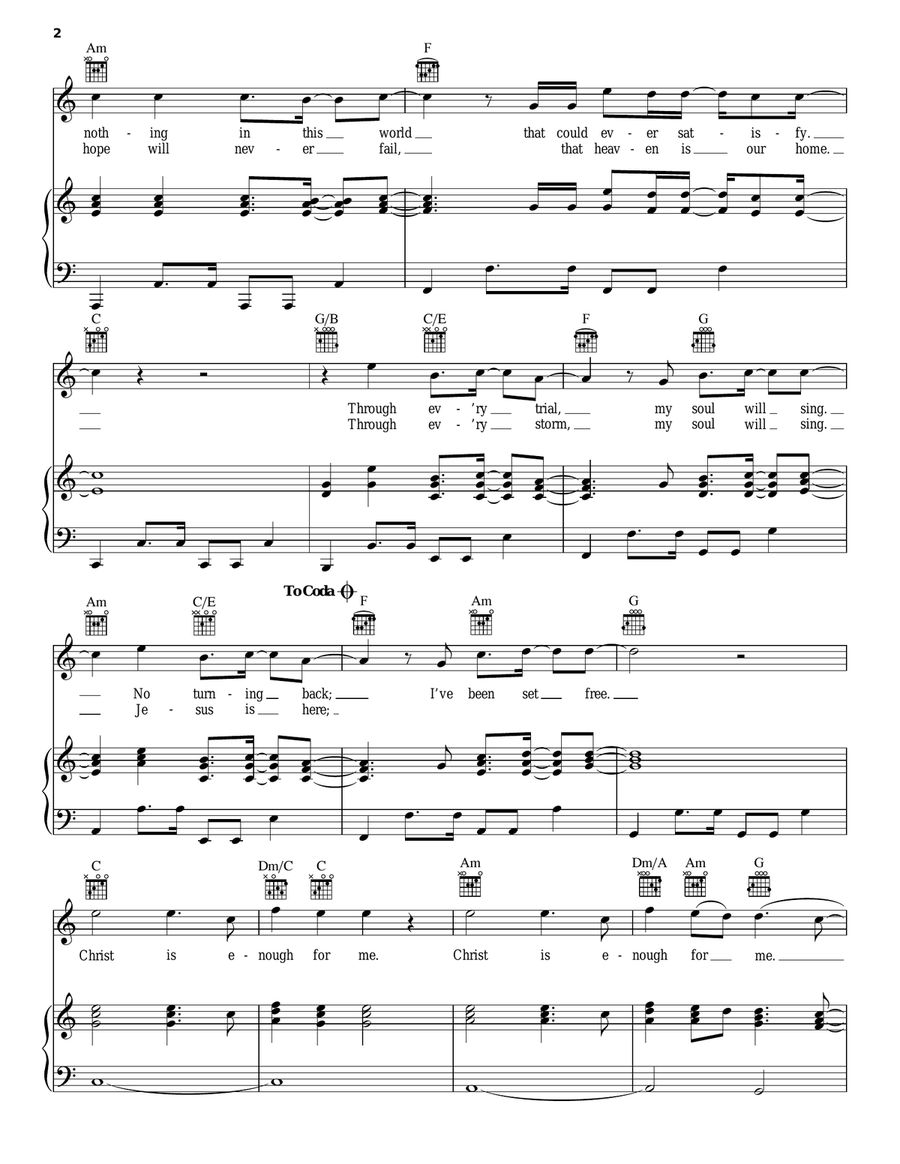 Christ Is Enough Christ Is Enough Guitar scores gallery preview page 2