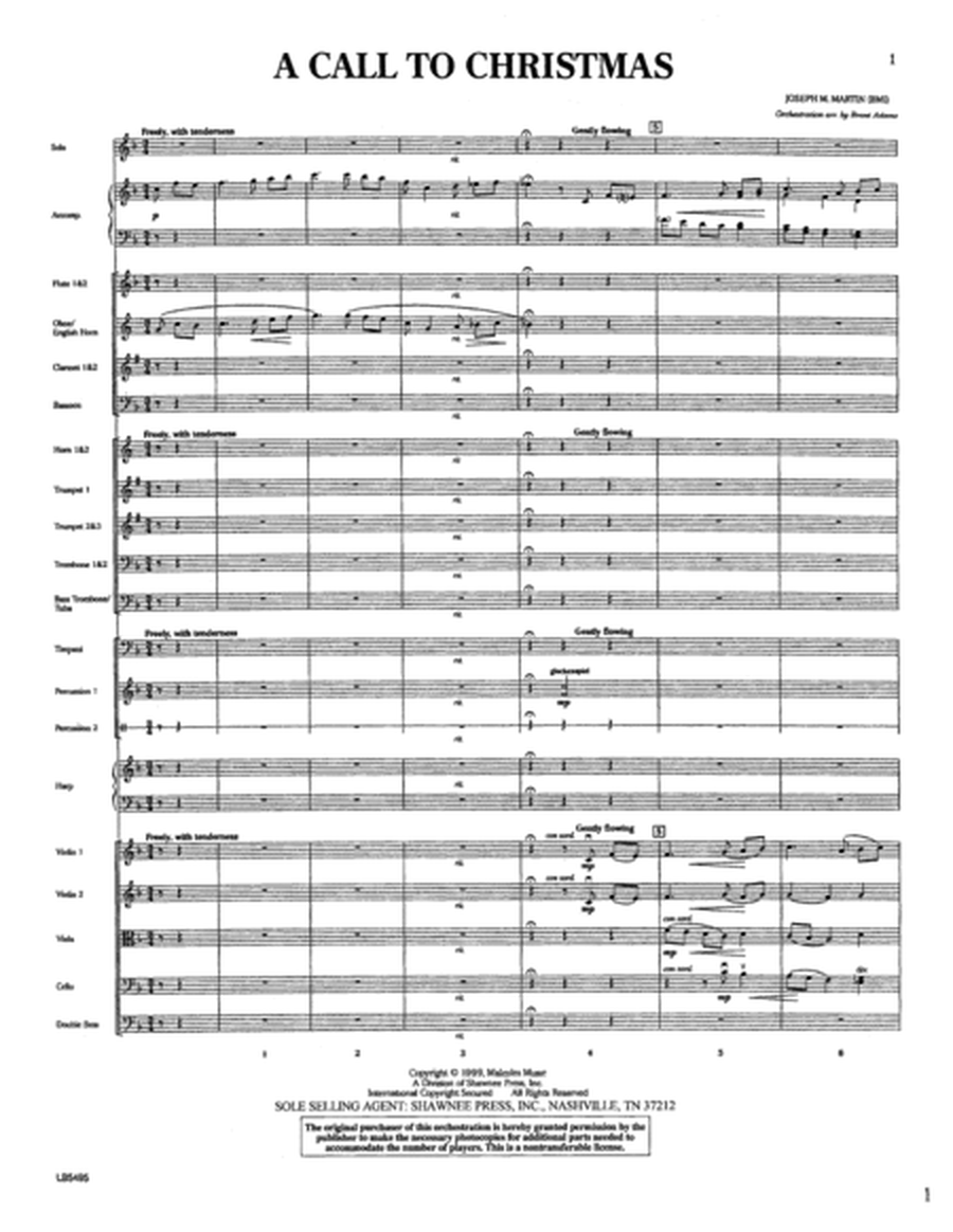 Canticle Of Joy - Score