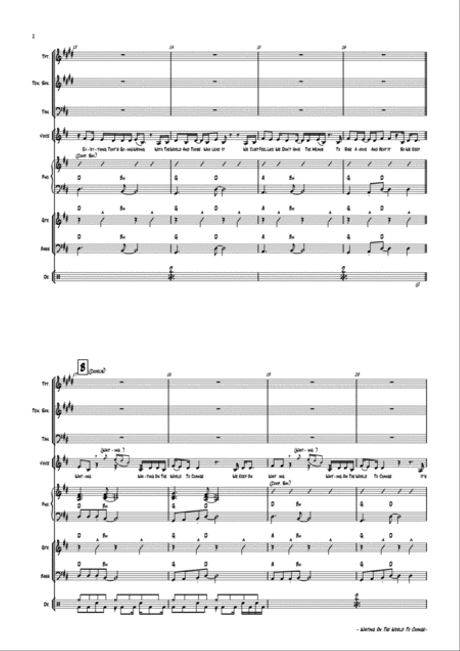 Waiting On The World To Change Jazz Ensemble scores gallery preview page 6