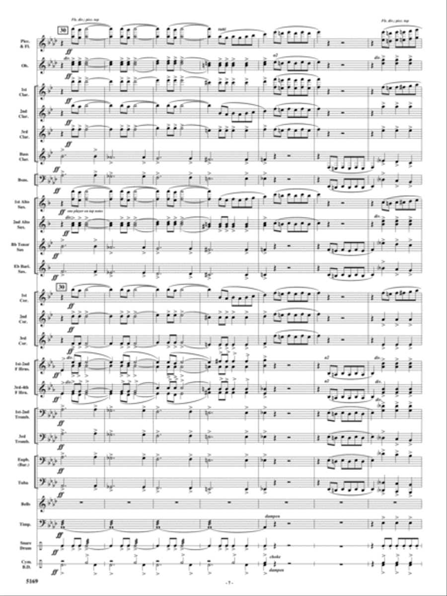 Rolling Thunder Concert Band scores gallery preview page 6