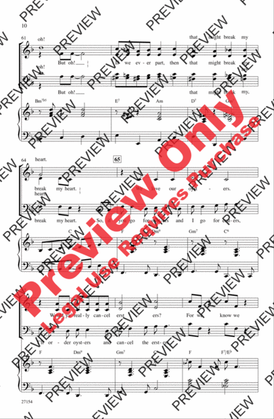 Let's Call the Whole Thing Off 4-Part scores gallery preview page 9
