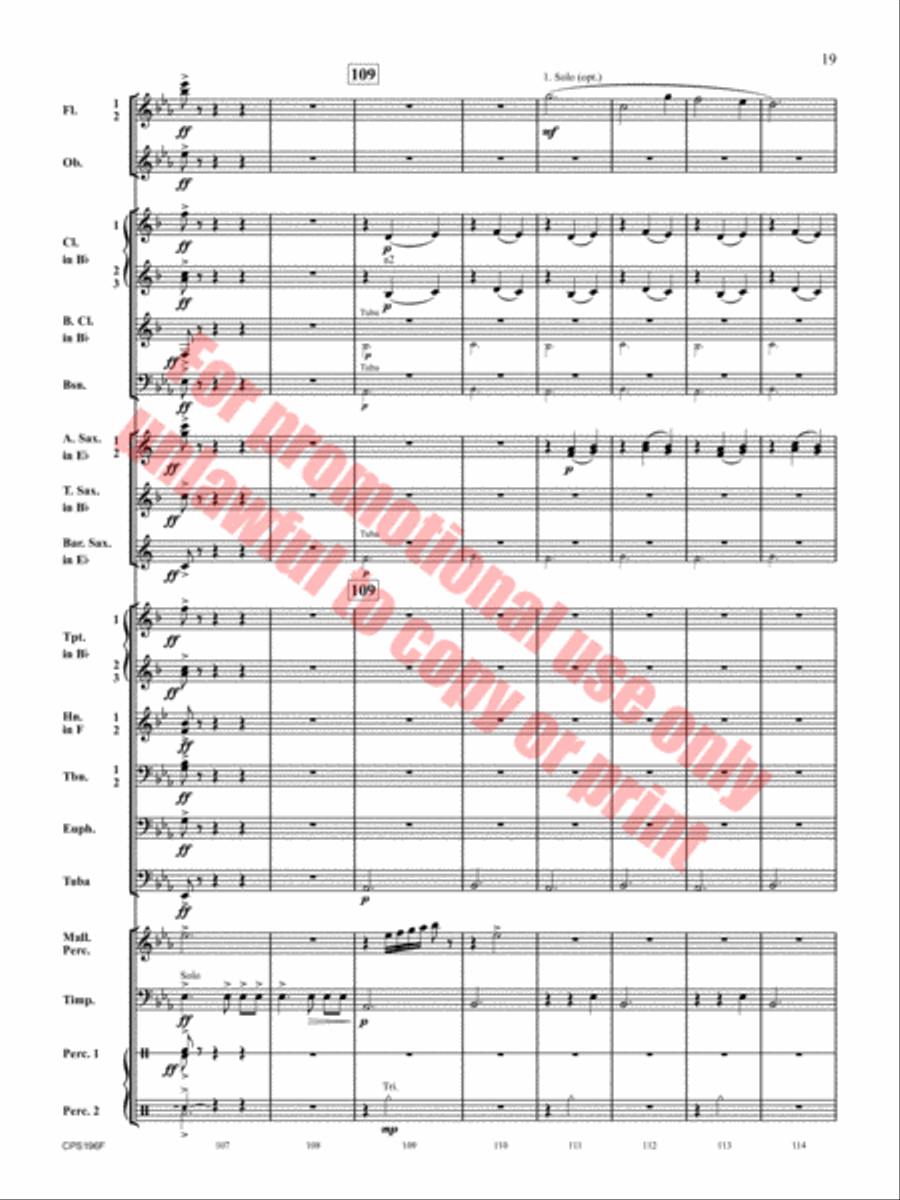 If I Could Fly Concert Band scores gallery preview page 20