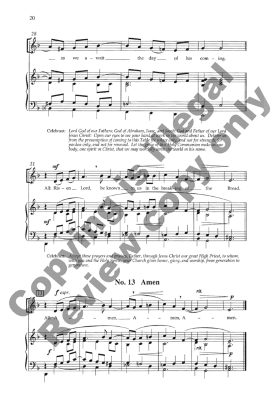 Mass of the Holy Trinity 4-Part scores gallery preview page 40