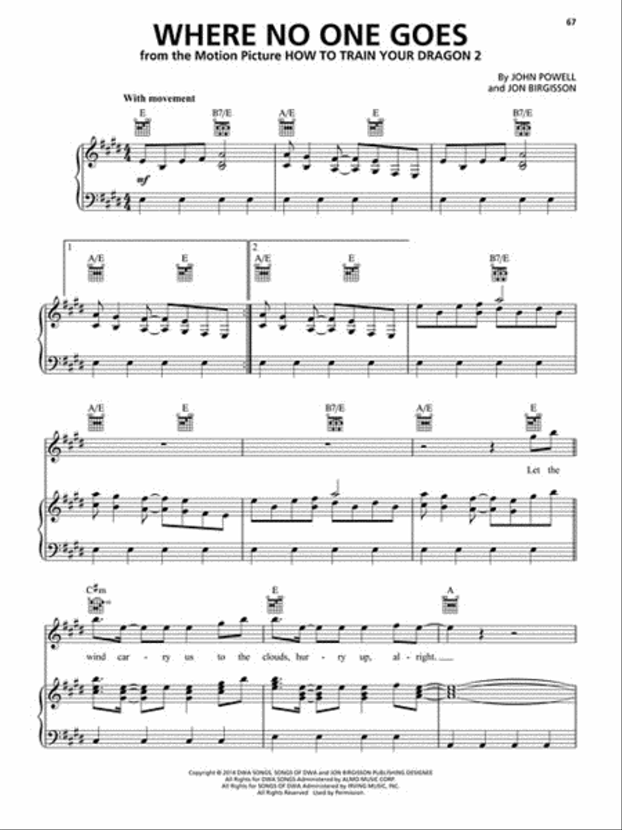 How to Train Your Dragon Piano Solo scores gallery preview page 4