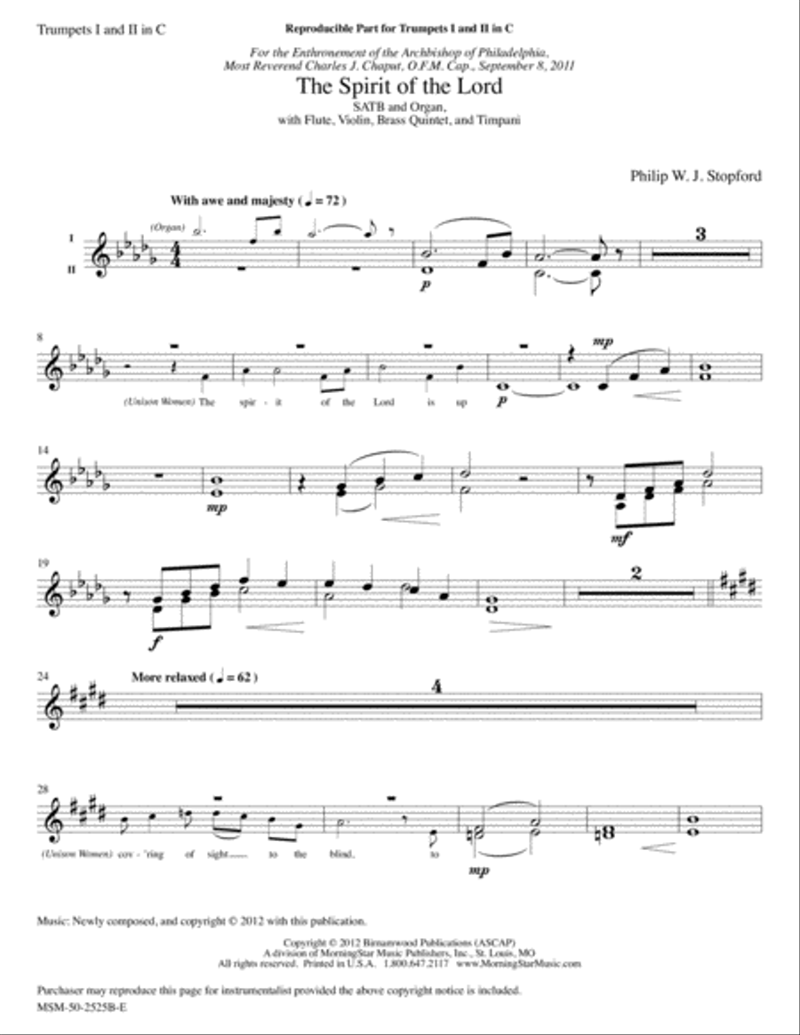 The Spirit of the Lord Choir scores gallery preview page 5