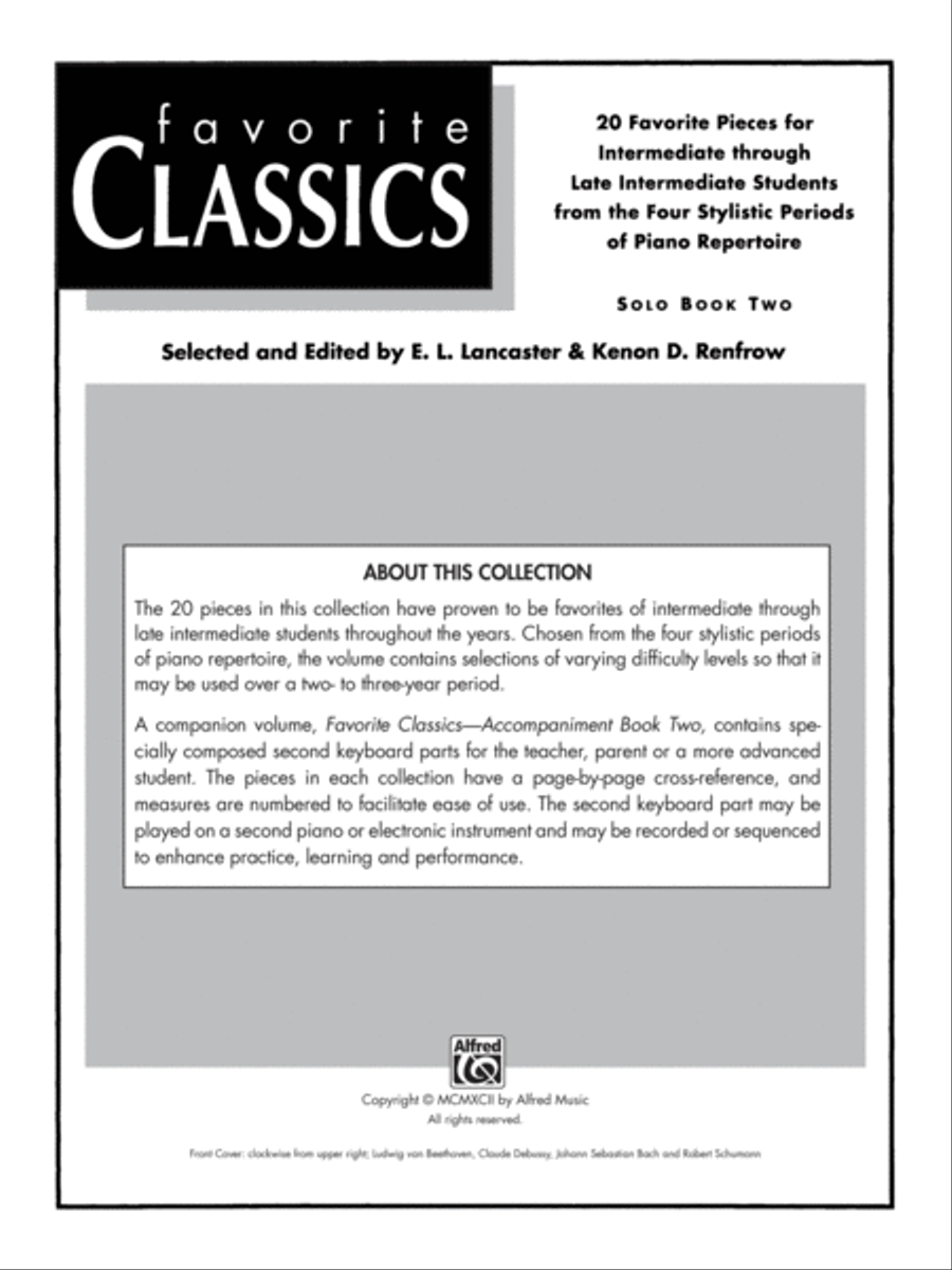 Favorite Classics, Book 2 Piano Solo scores gallery preview page 2