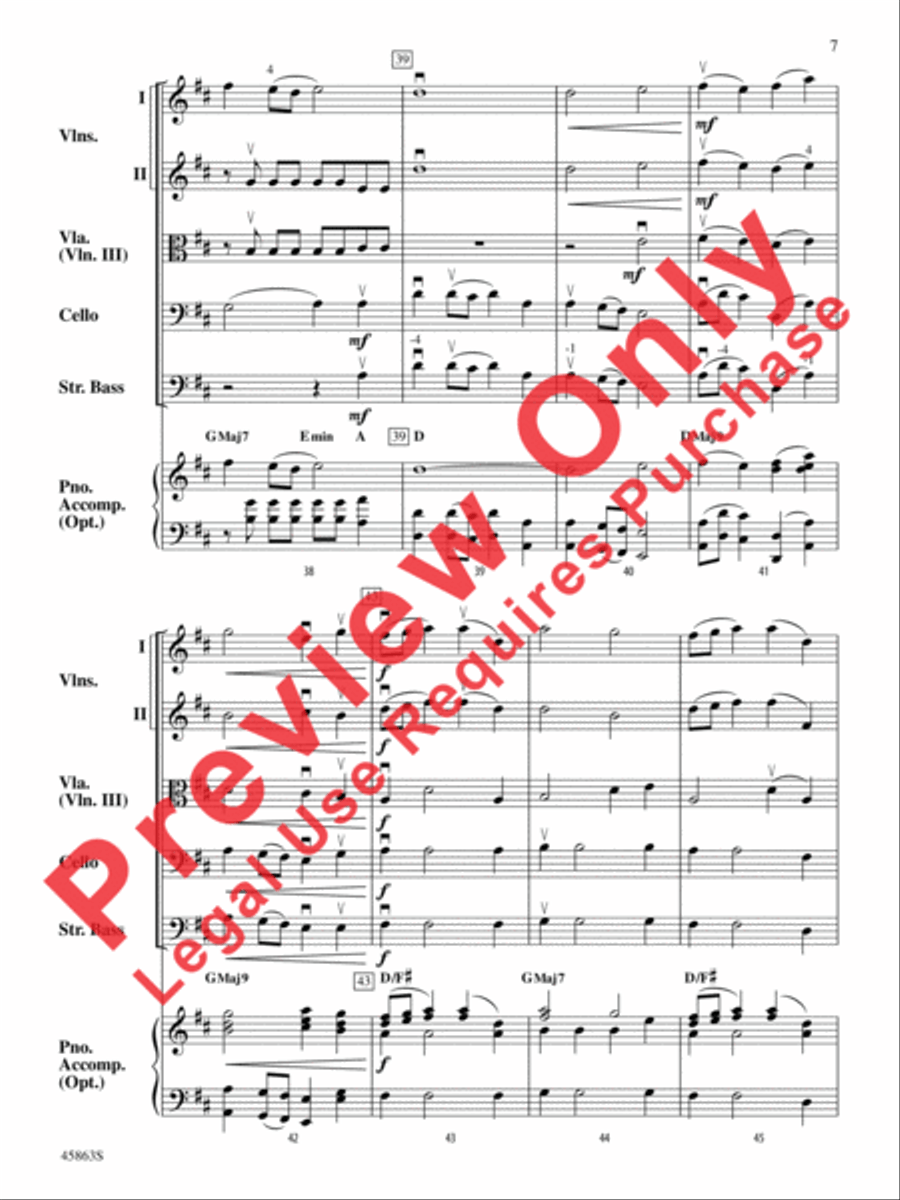 Dancing Kites String Orchestra scores gallery preview page 7