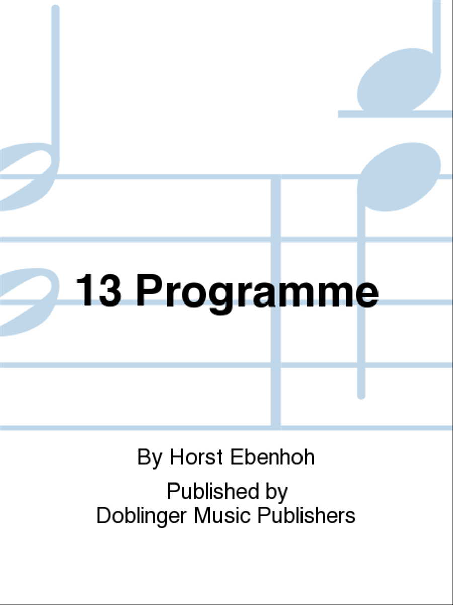 13 Programme Piano Solo scores gallery preview page 1