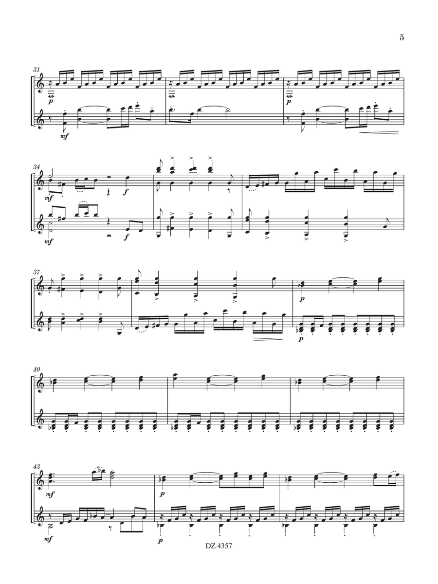 Shedfield Partita Classical Guitar scores gallery preview page 6