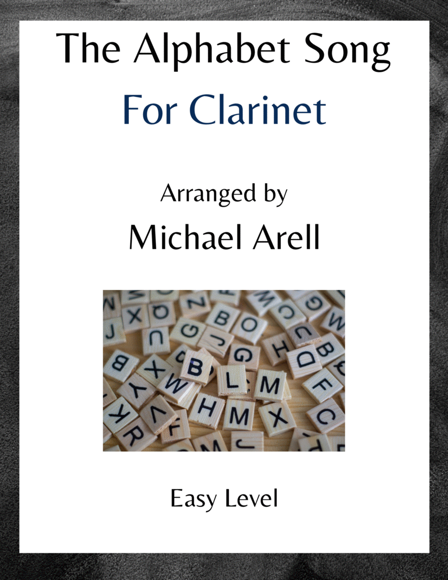 The Alphabet Song--Easy Clarinet Clarinet Solo scores gallery preview page 1