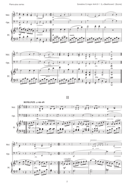 [Piano Plus Series] Beethoven Sonatine G major (arr. Masakazu YAMAMOTO)