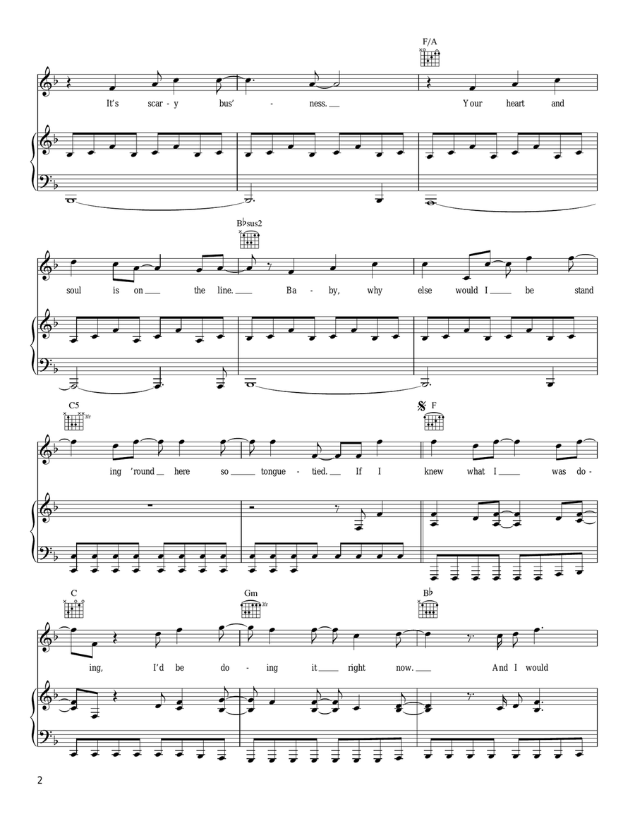 I'm In Piano, Vocal, Guitar scores gallery preview page 2
