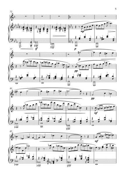 Grand Passacaglia for Clarinet and Piano Clarinet Solo - Digital Sheet Music