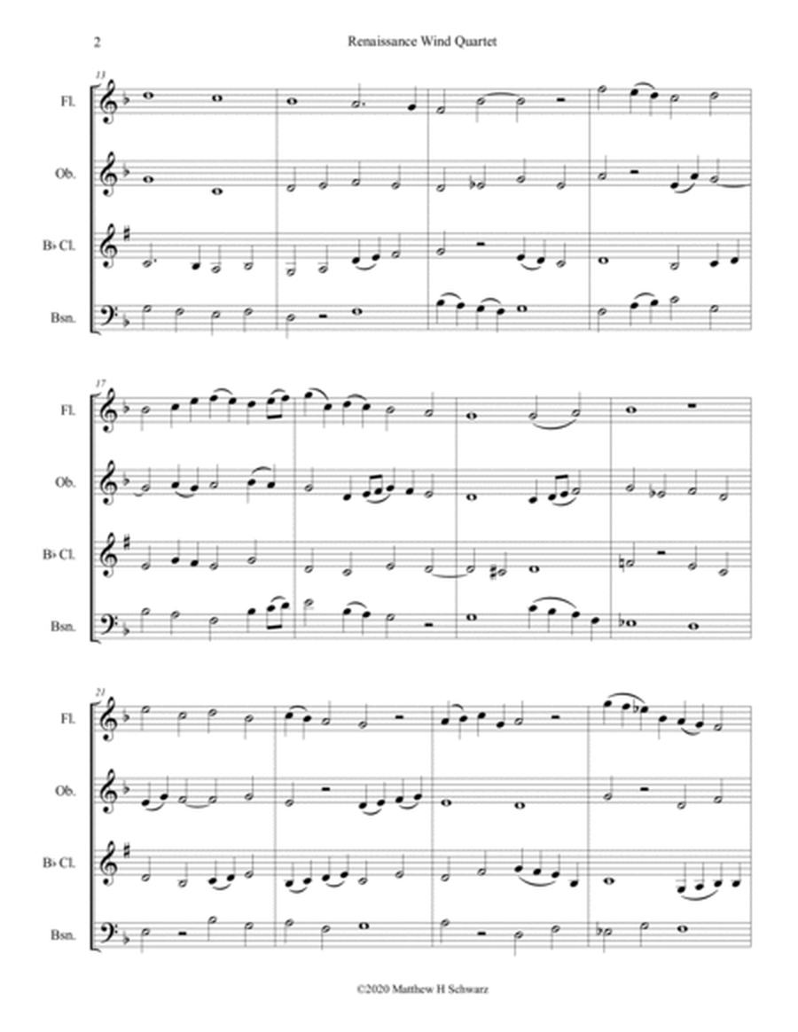 Renaissance Wind Quartet, Op. 6 image number null