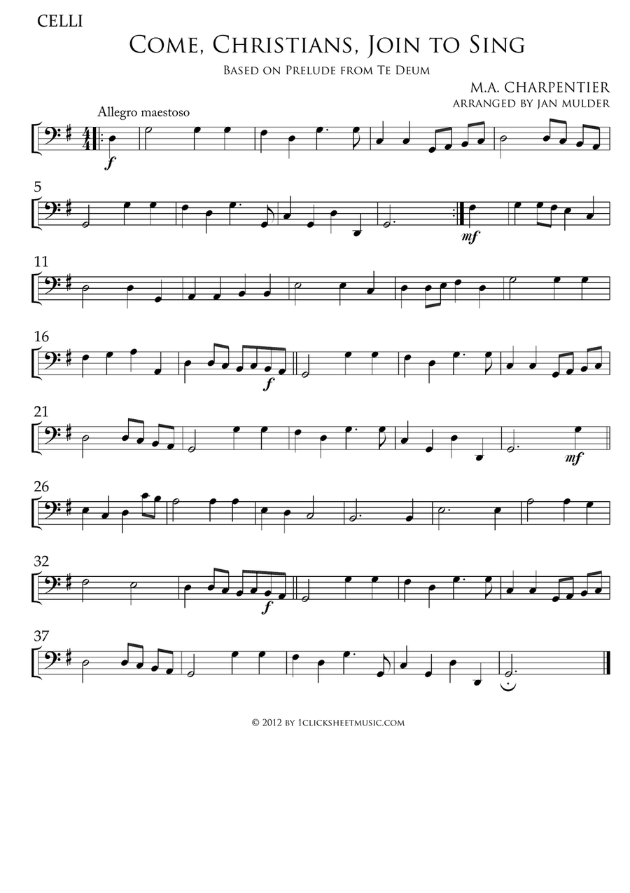 Come, Christians, Join To Sing
