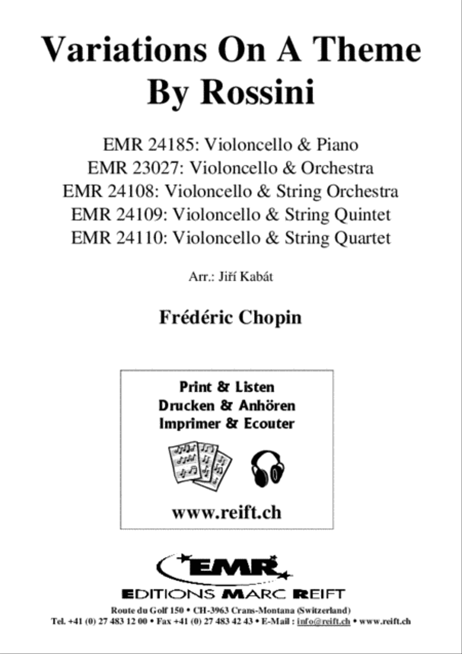 Variations On A Theme By Rossini Piano Accompaniment scores gallery preview page 2