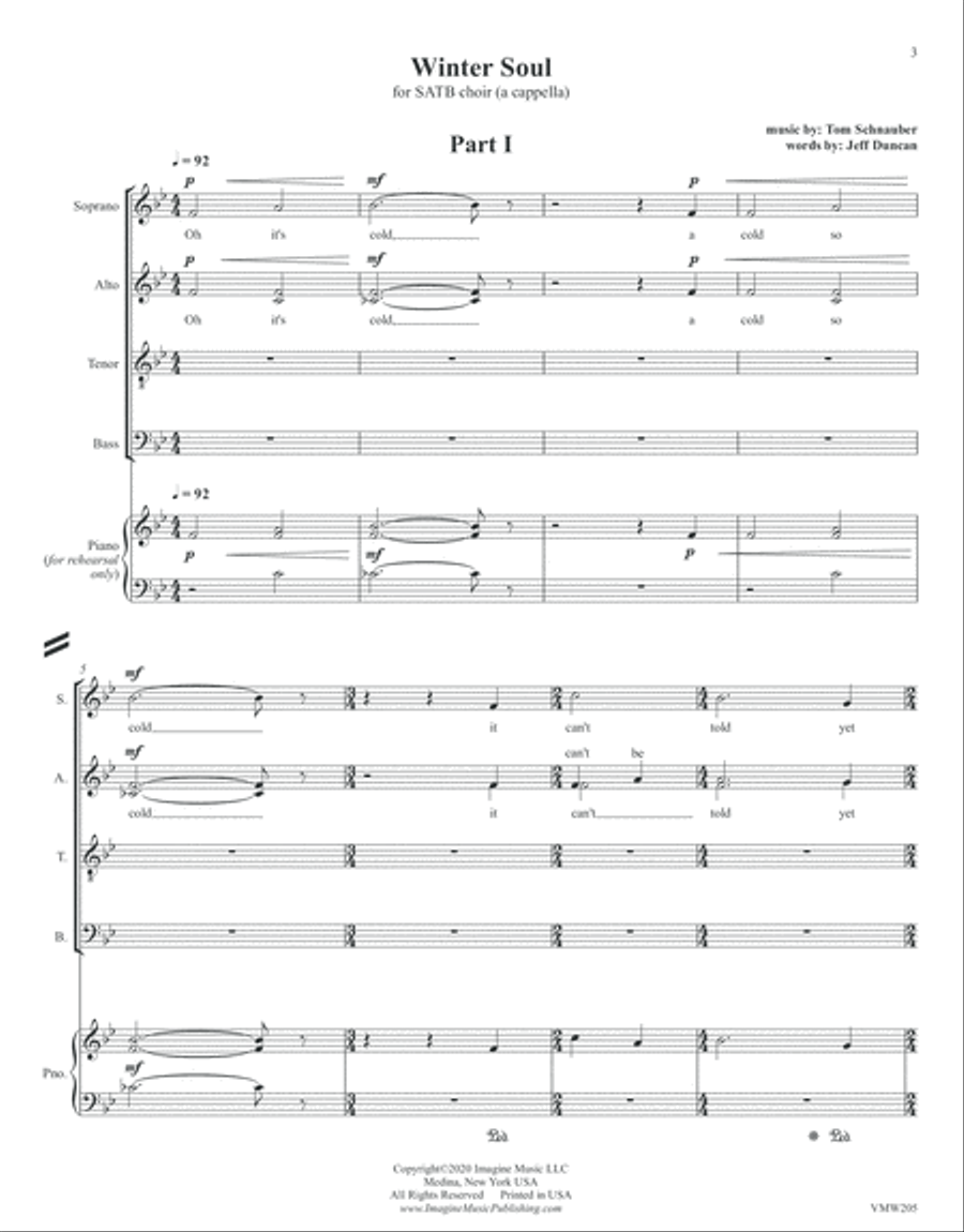 Winter Soul 4-Part scores gallery preview page 4