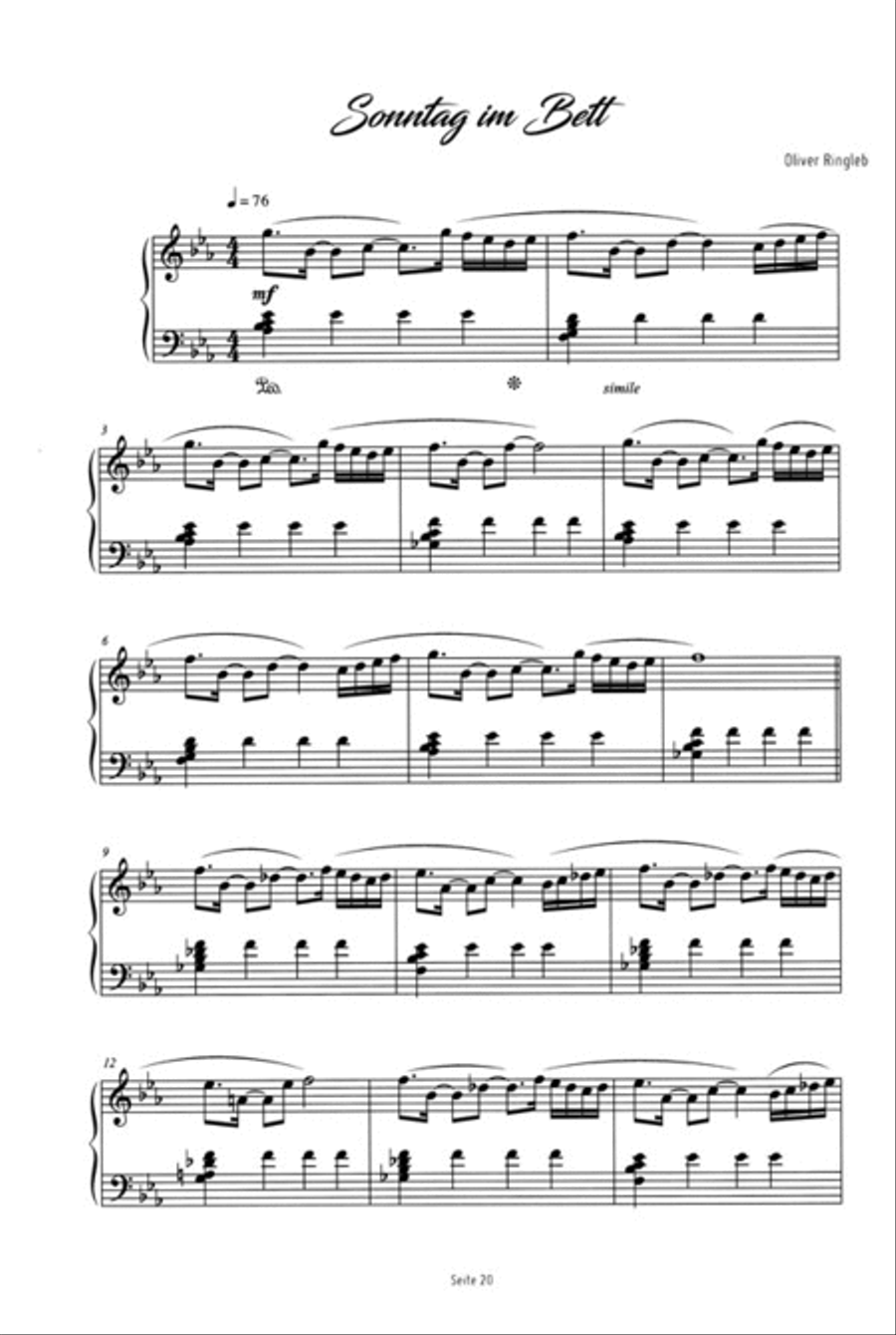 Piano Girl Piano Solo scores gallery preview page 2