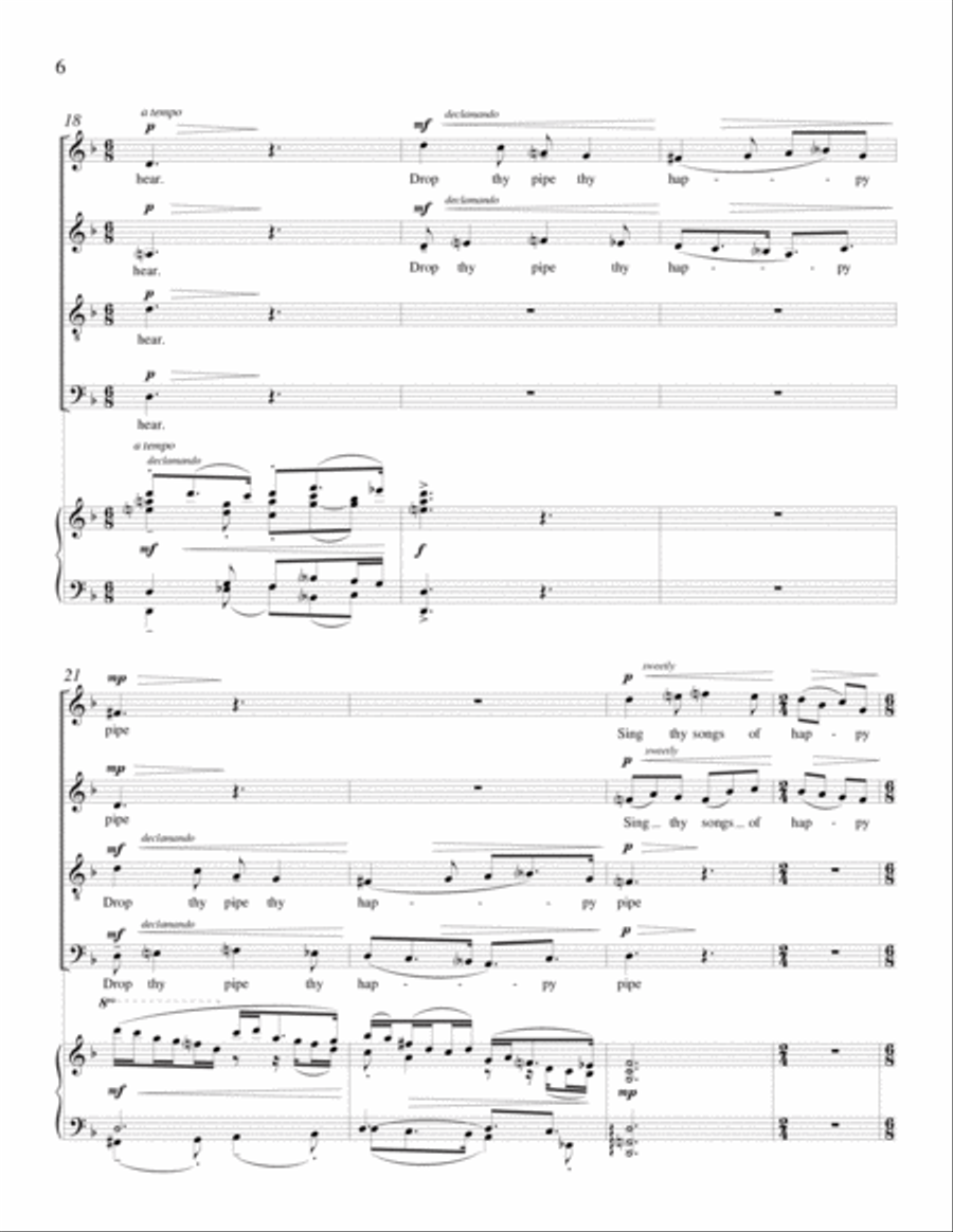 Piping Down the Valleys Wild 4-Part scores gallery preview page 5